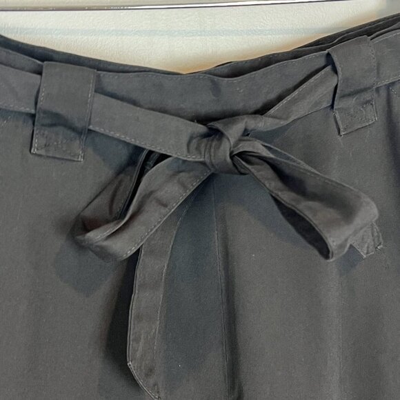 Emily Just Emily 1960s Wrap Skirt Black Red Appliqued Flowers Size Small Vtg - Picture 9 of 13